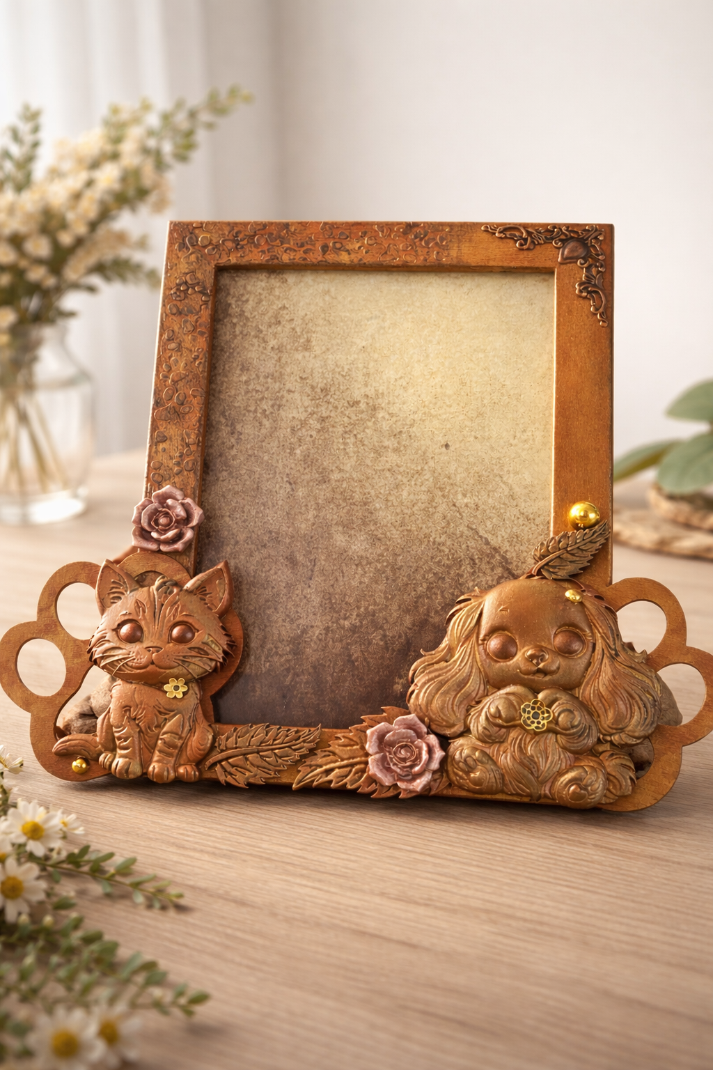 Cadre « Précieux compagnons » - Modèle unique 13x18